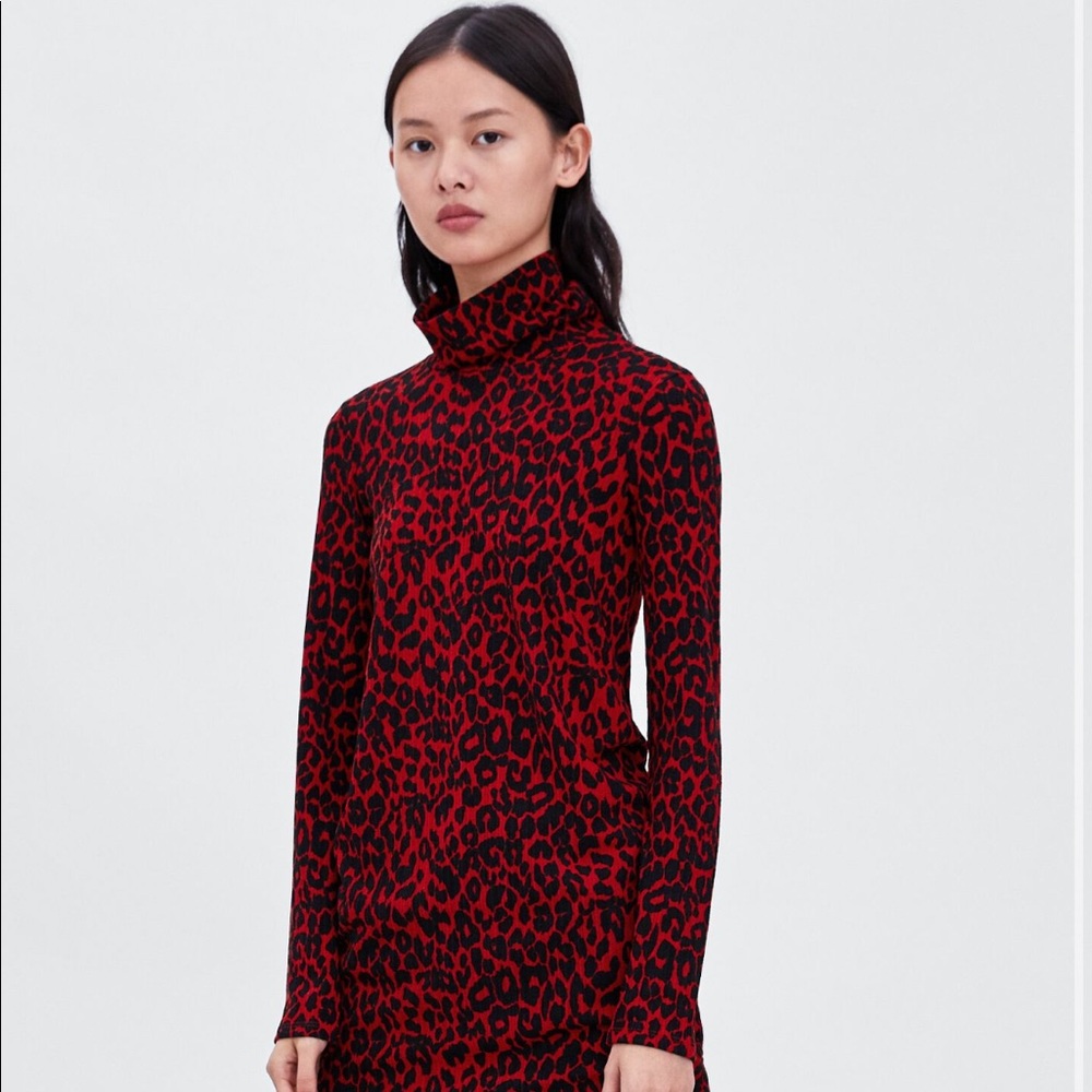 Zara textured weave dress